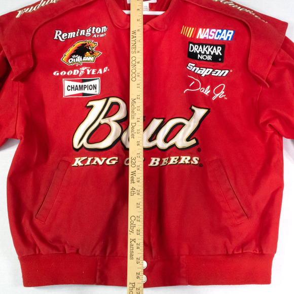 Y2K NASCAR Racing Jacket Chase Authentic Dale Earnhardt Jr Nextel Budweiser XL - Picture 13 of 14